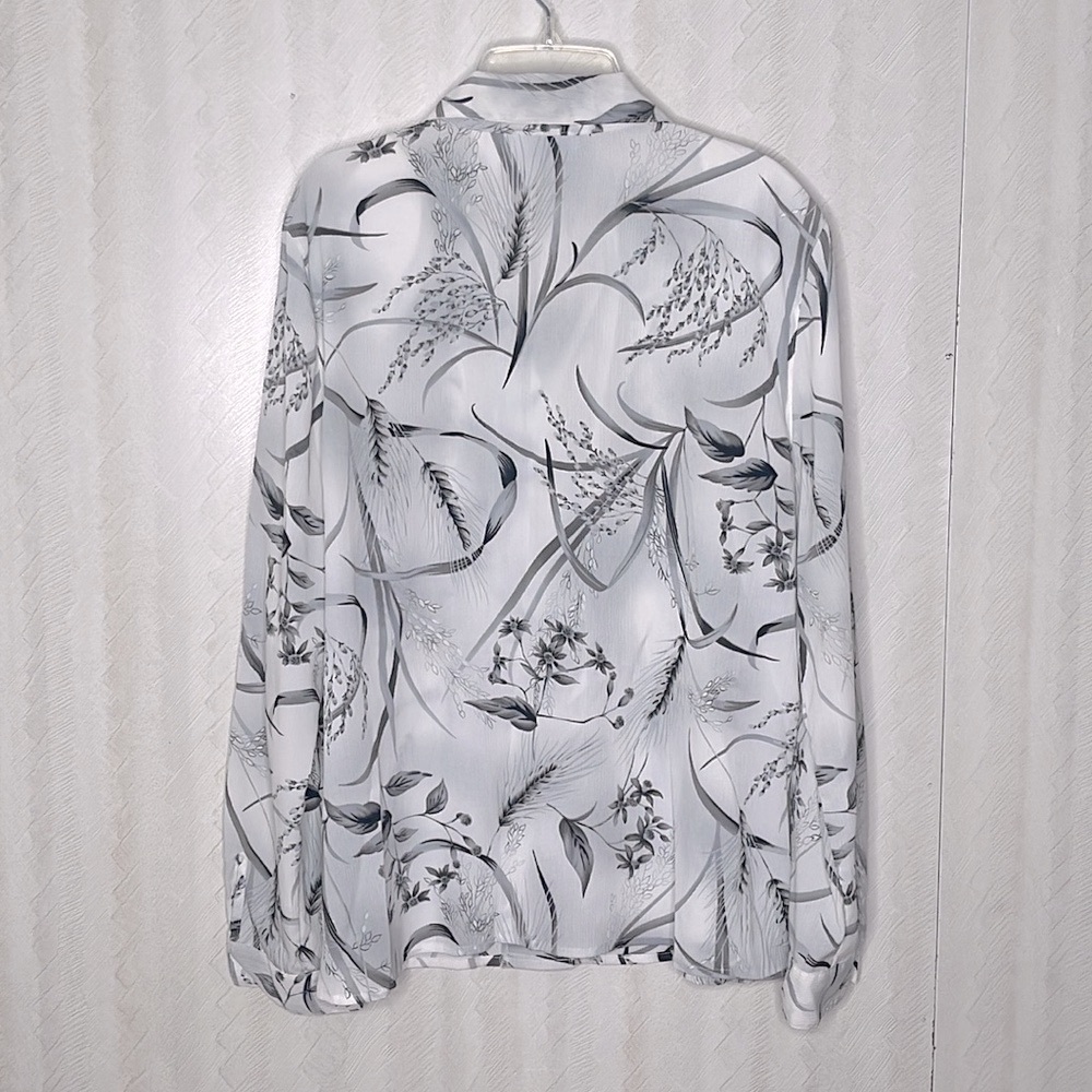 ❤️ 🆕 ALFRED DUNNER Floral Button Down Shirt Size 12 - Picture 3 of 4